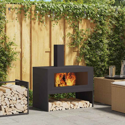 Focolare Nero 80 x 50 x 96 cm Acciaio laminato a freddo | homemem39