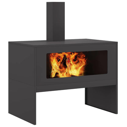 Focolare Nero 80 x 50 x 96 cm Acciaio laminato a freddo | homemem39