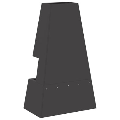 Focolare Nero 60 x 35 x 100 cm Acciaio