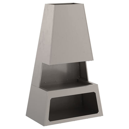 Focolare Marrone 60 x 35 x 100 cm Acciaio