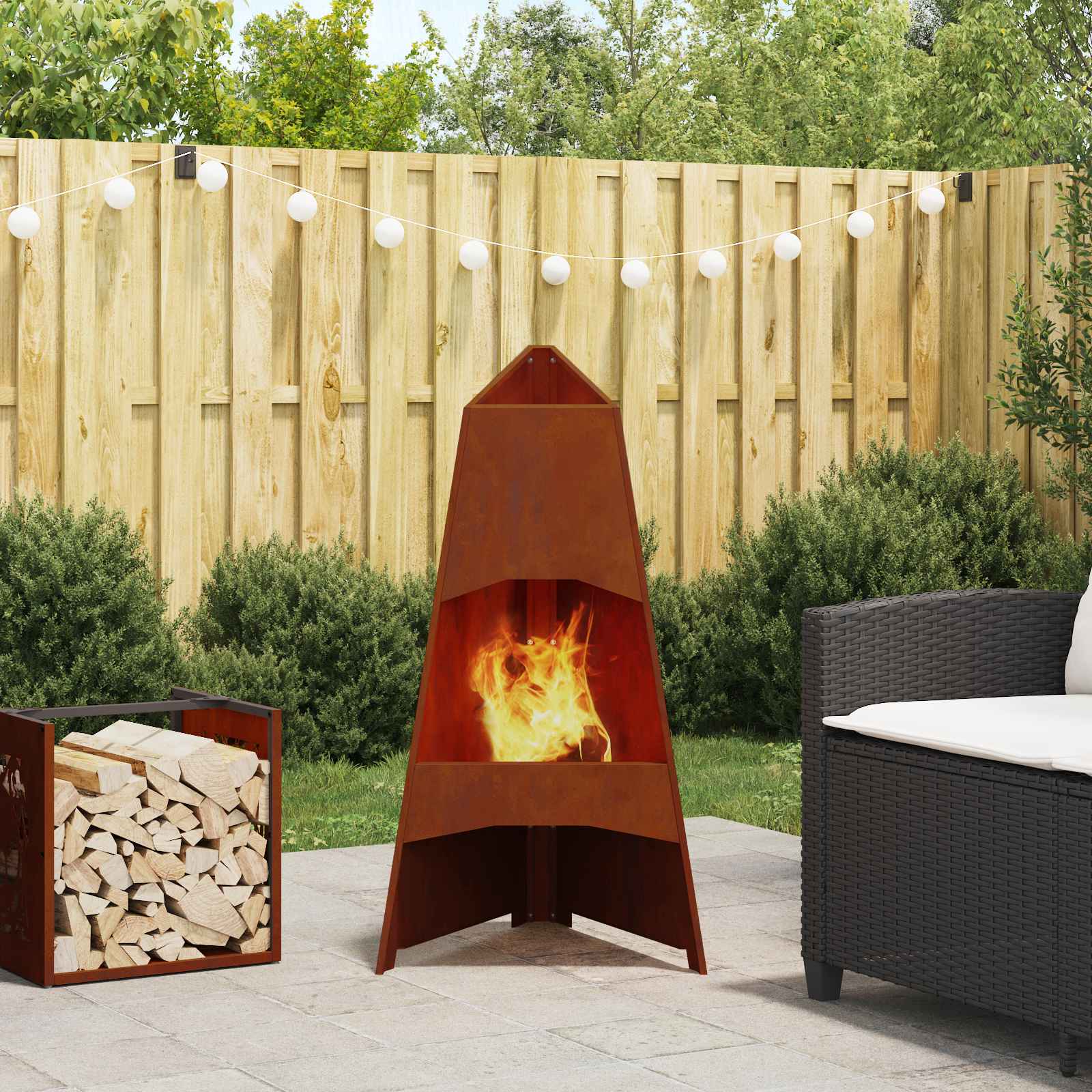 Focolare Marrone 50 x 50 x 95 cm | homemem39