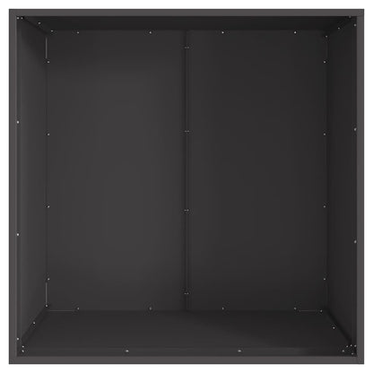 Focolare Nero 80 x 80 x 43 cm Acciaio