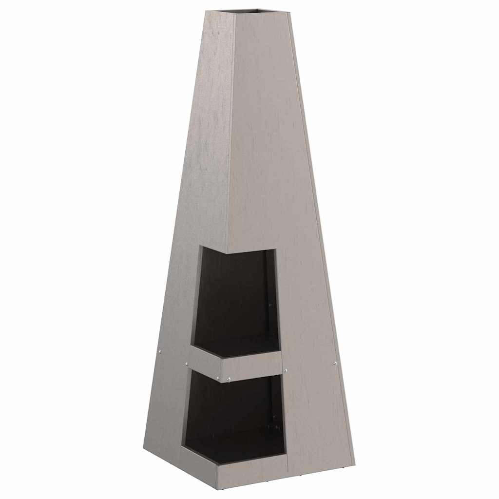 Focolare Marrone 35 x 35 x 100 cm Acciaio CorTen