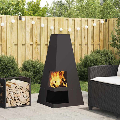 Focolare Nero 50 x 50 x 100 cm Acciaio | homemem39