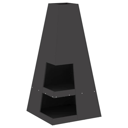 Focolare Nero 50 x 50 x 100 cm Acciaio