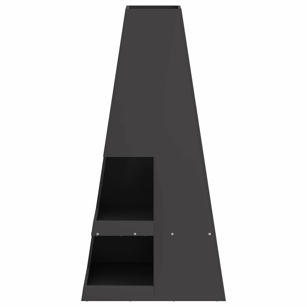 Focolare Nero 50 x 50 x 100 cm Acciaio