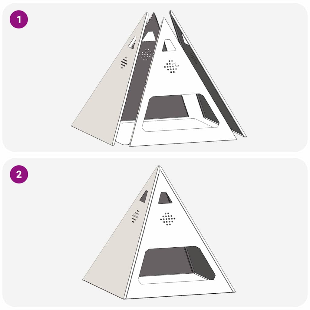 Focolare Nero 50 x 50 x 51 cm Acciaio