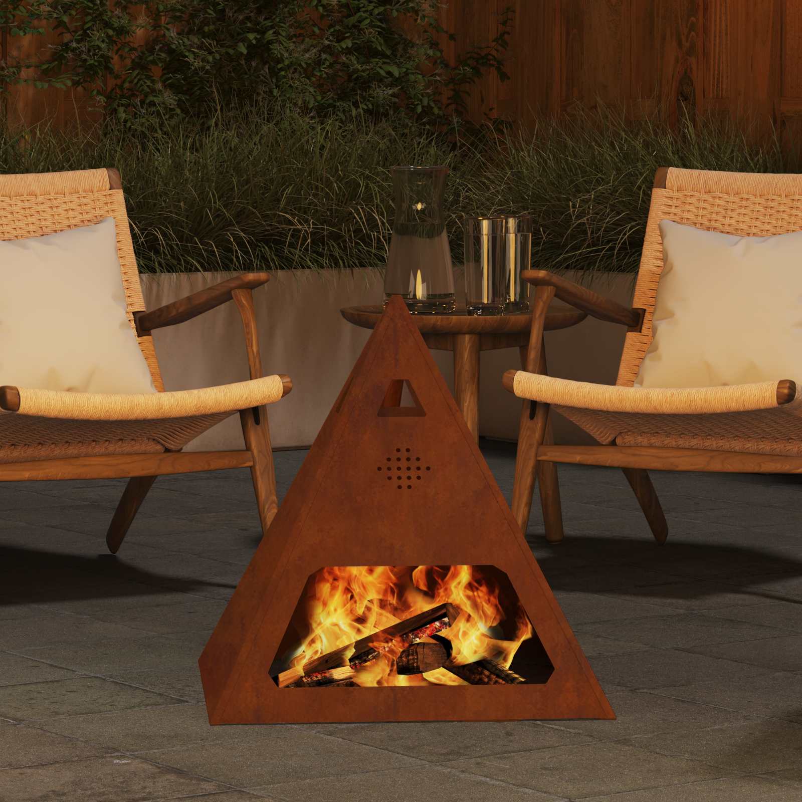 Focolare Marrone 50 x 50 x 51 cm | homemem39