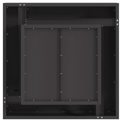 Focolare Nero 60 x 60 x 30 cm Acciaio | homemem39