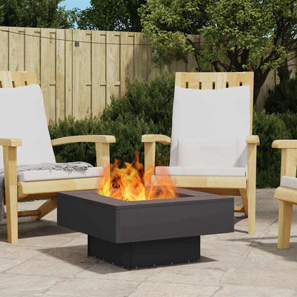 Focolare Nero 60 x 60 x 30 cm Acciaio | homemem39