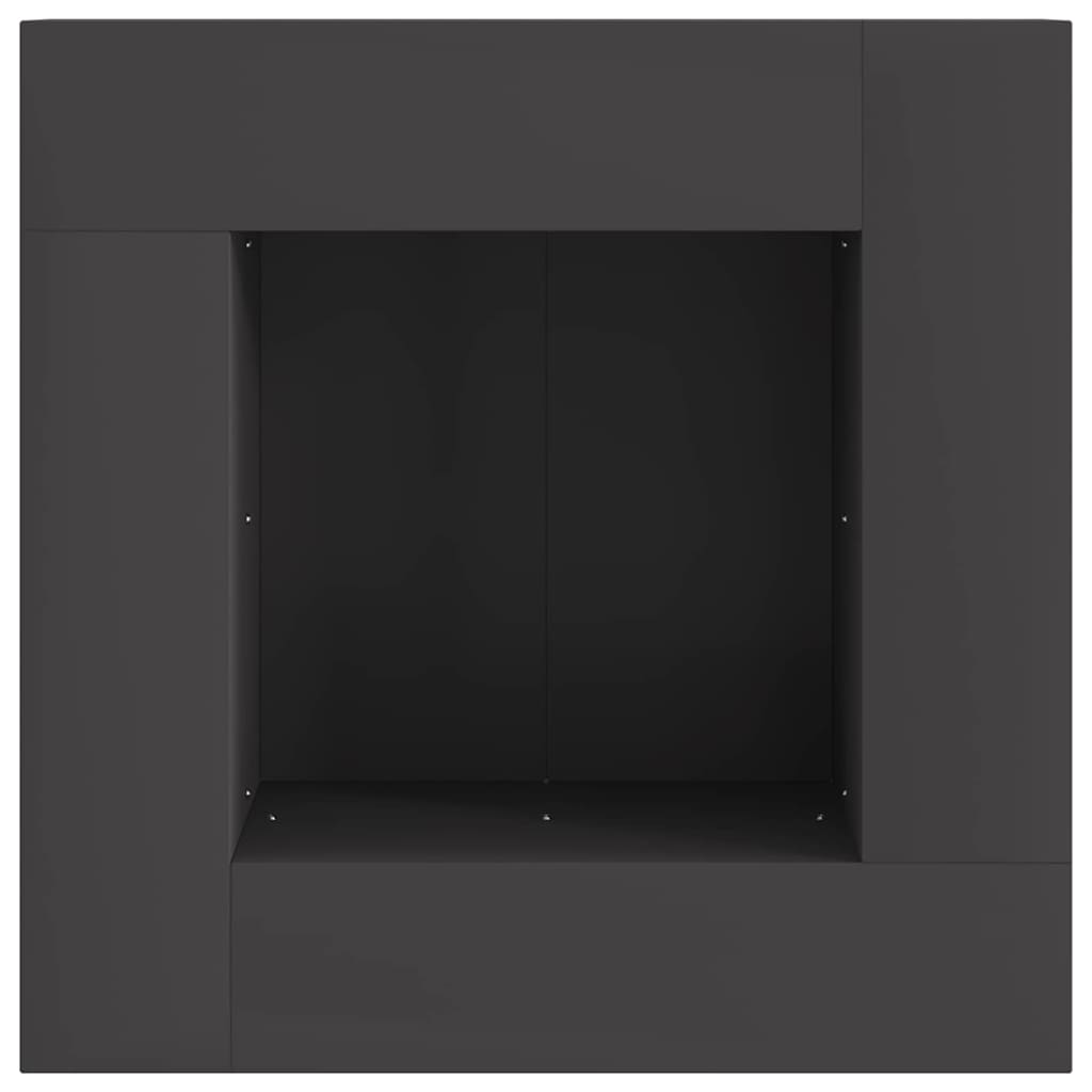 Focolare Nero 60 x 60 x 30 cm Acciaio | homemem39