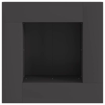 Focolare Nero 60 x 60 x 30 cm Acciaio | homemem39