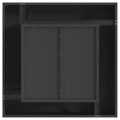 Focolare Nero 80 x 80 x 40 cm Acciaio | homemem39