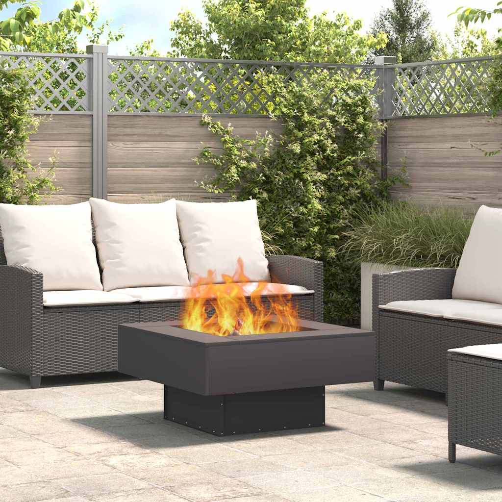 Focolare Nero 80 x 80 x 40 cm Acciaio | homemem39