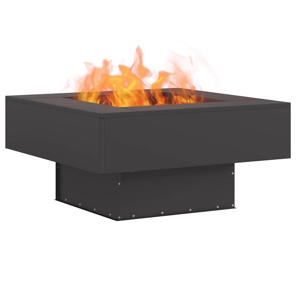 Focolare Nero 80 x 80 x 40 cm Acciaio