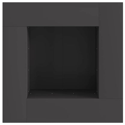 Focolare Nero 80 x 80 x 40 cm Acciaio | homemem39