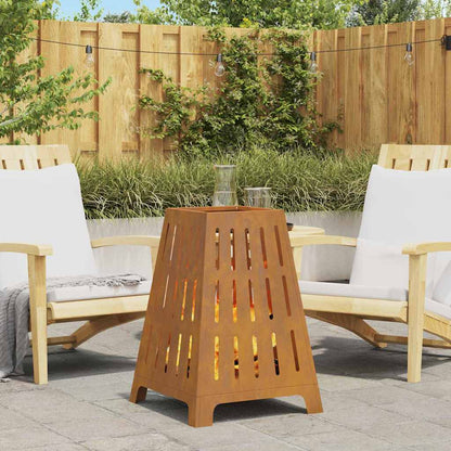 Focolare Marrone 50 x 50 x 70 cm acciaio corten