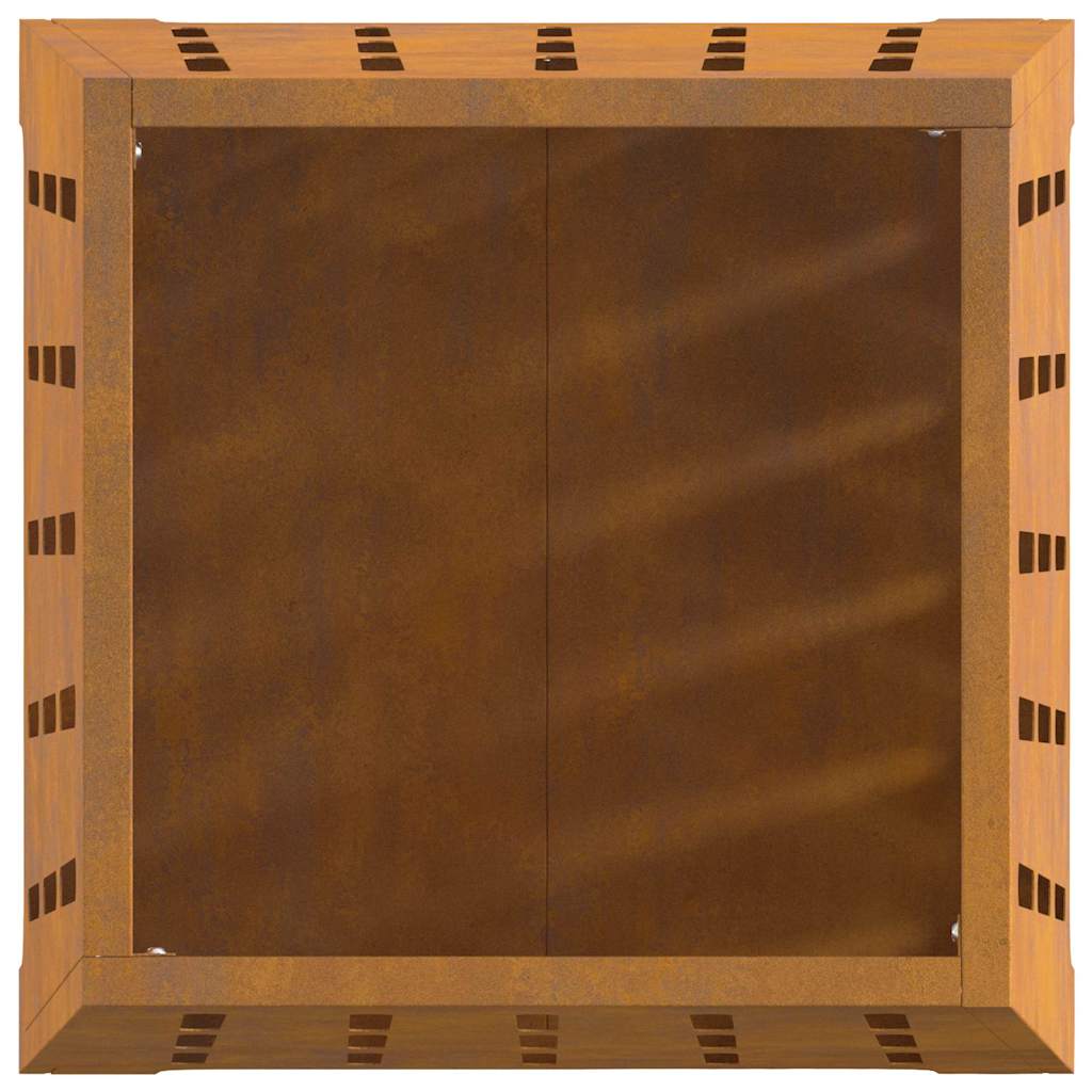 Focolare Marrone 50 x 50 x 70 cm acciaio corten