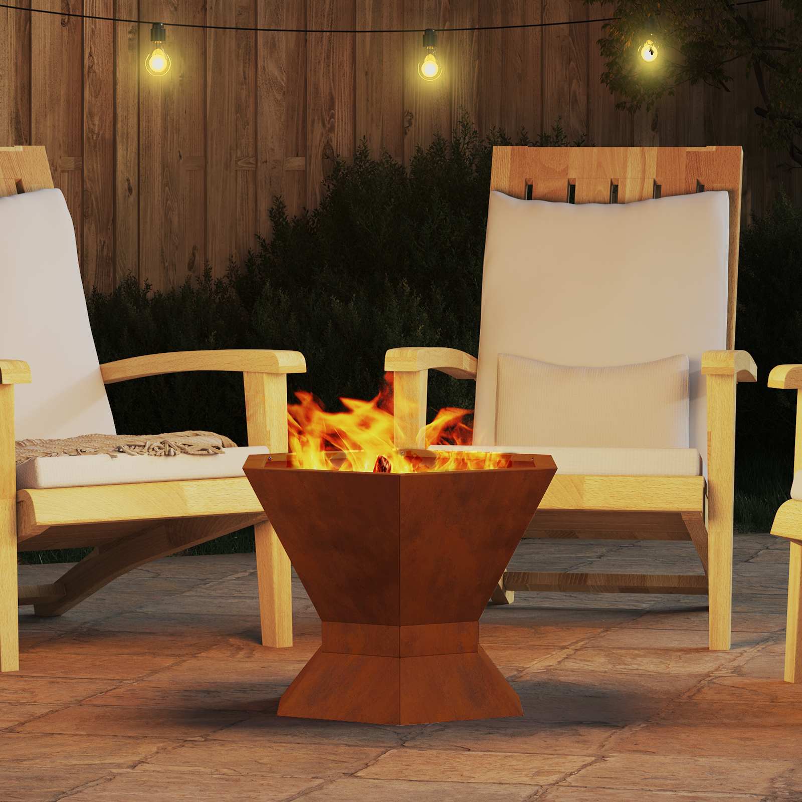 Focolare Marrone 50 x 50 x 40 cm | homemem39