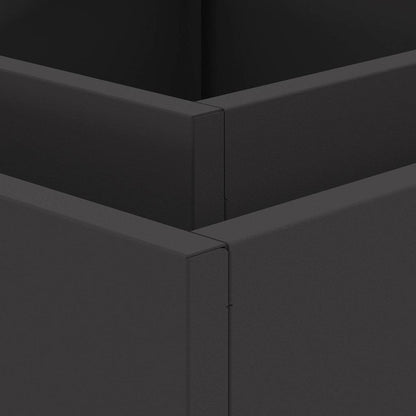 Focolare Nero 60 x 60 x 30 cm Acciaio