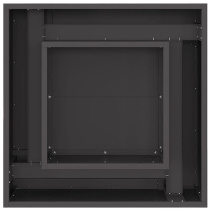 Focolare Nero 60 x 60 x 30 cm Acciaio