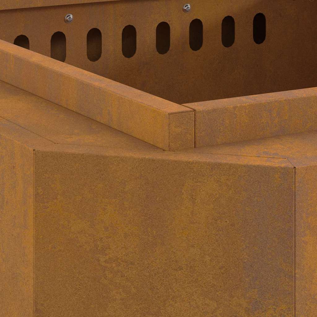 Focolare Senza Fumi Marrone 58 x 58 x 51 cm Acciaio