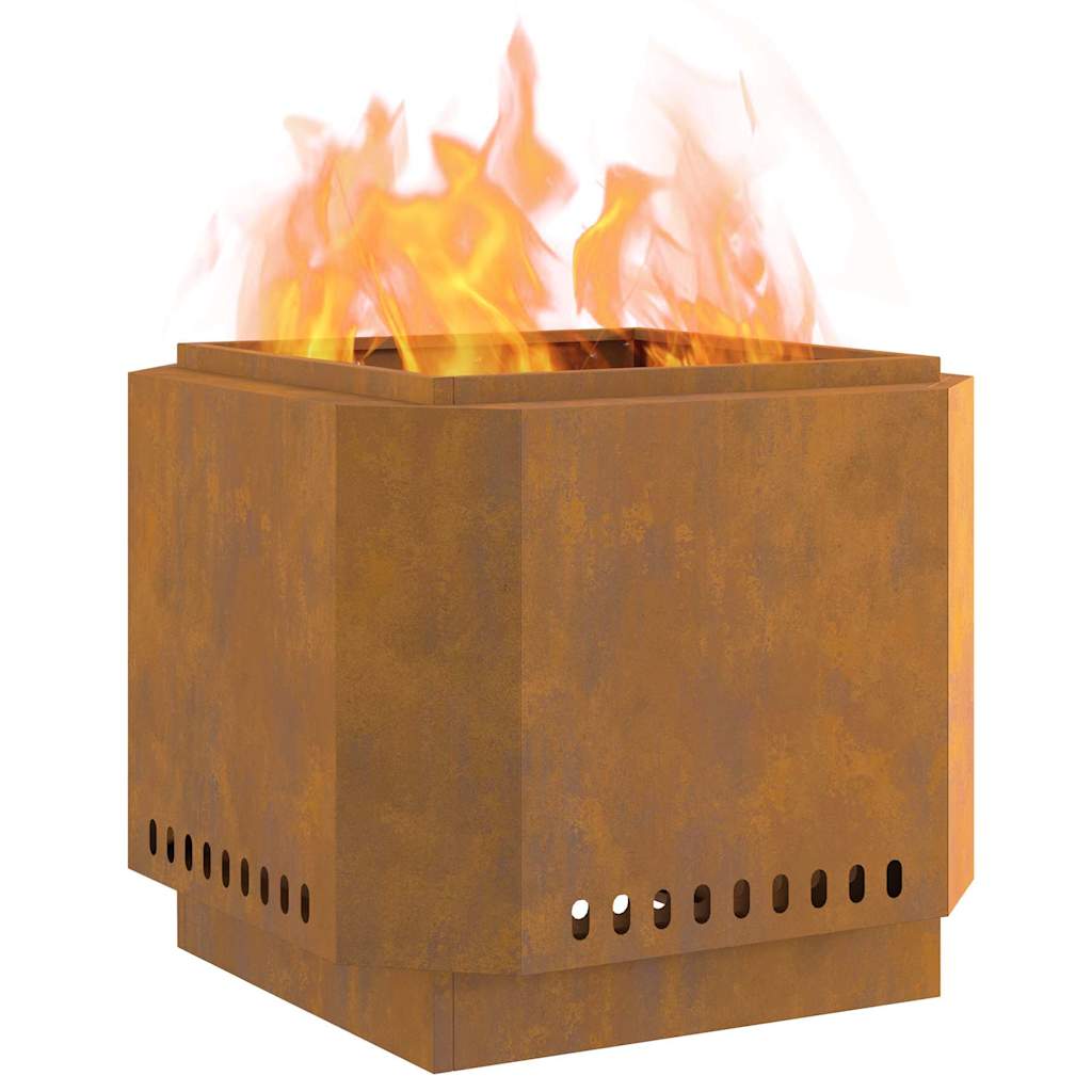 Focolare Senza Fumi Marrone 58 x 58 x 51 cm Acciaio