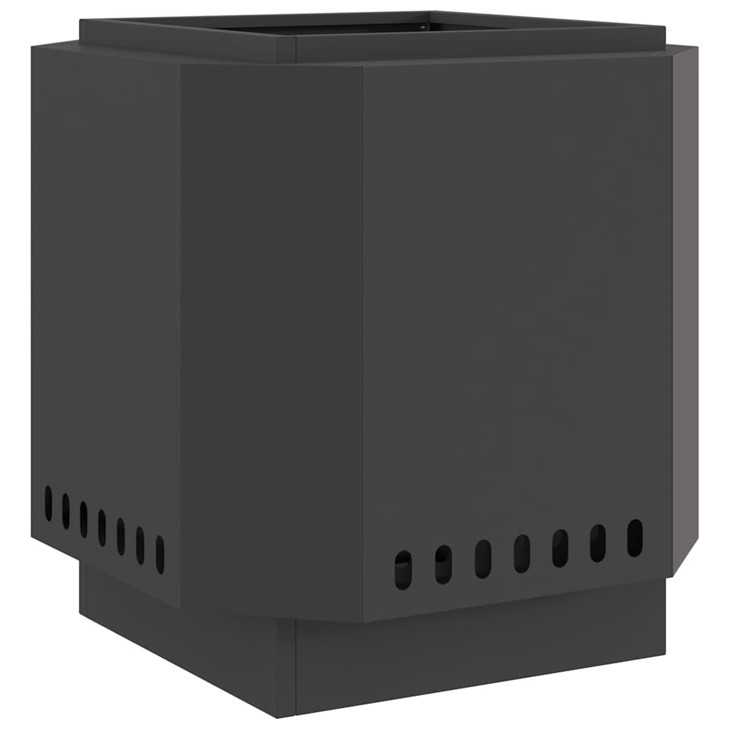 Focolare Senza Fumi Nero 48 x 48 x 51 cm Acciaio