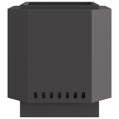 Focolare Senza Fumi Nero 48 x 48 x 51 cm Acciaio