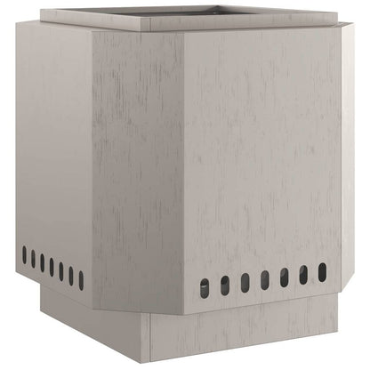 Focolare Senza Fumi Marrone 48 x 48 x 51 cm Acciaio