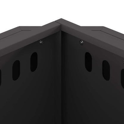 Focolare Senza Fumi Nero 38 x 38 x 51 cm Acciaio