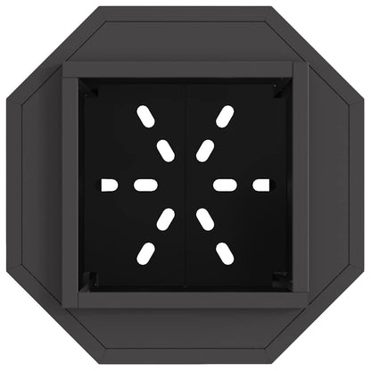 Focolare Senza Fumi Nero 38 x 38 x 51 cm Acciaio