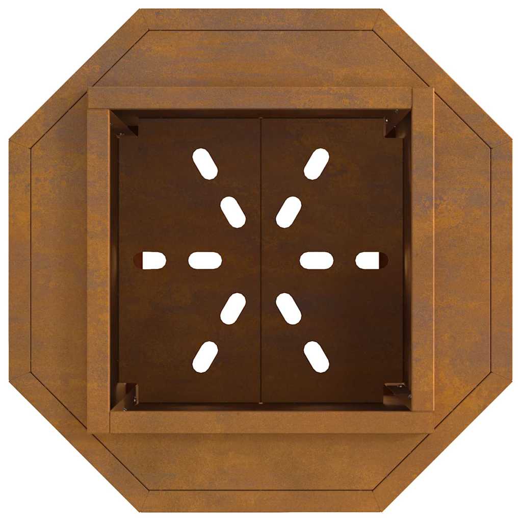 Focolare Senza Fumi Marrone 38 x 38 x 51 cm Acciaio