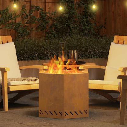 Focolare Senza Fumi Marrone 58 x 58 x 51 cm Acciaio