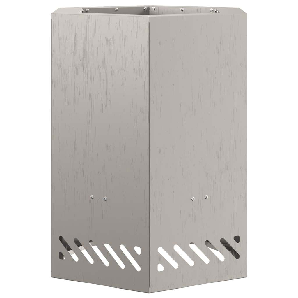 Focolare Senza Fumi Marrone 38 x 38 x 51 cm Acciaio