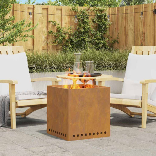 Focolare Senza Fumi Marrone 48 x 48 x 50 cm Acciaio