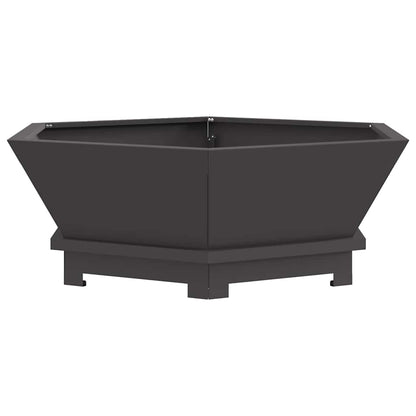 Focolare Nero 75 x 75 x 28 cm Acciaio