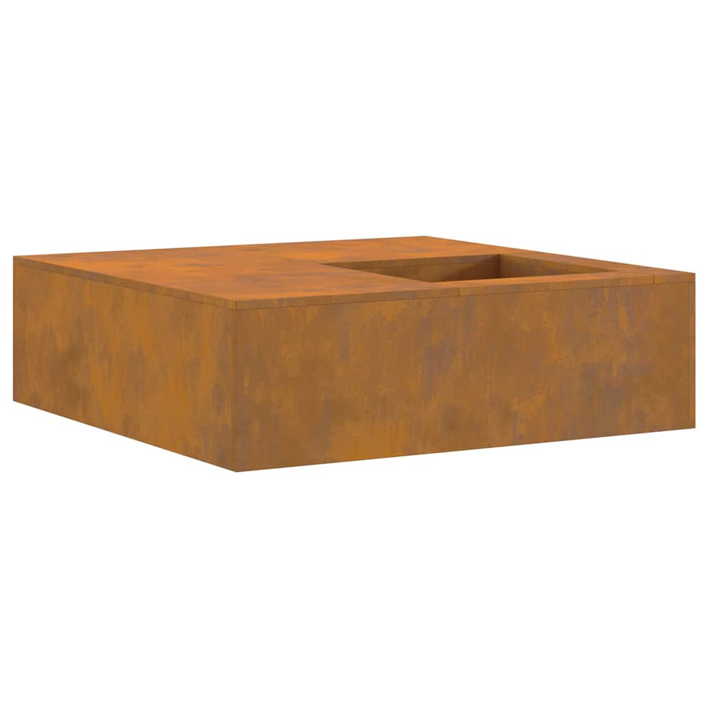 Focolare Marrone 100 x 100 x 30 cm acciaio corten
