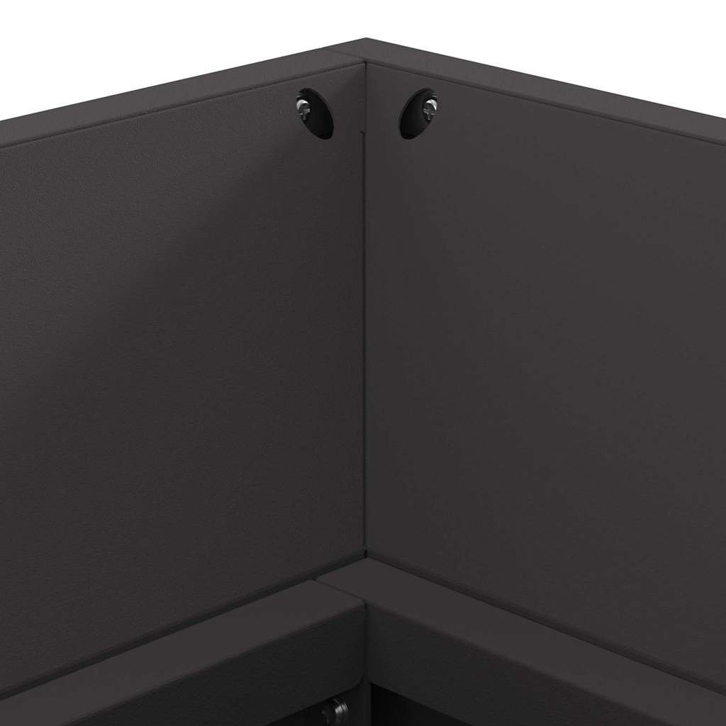 Focolare Nero 160 x 45 x 35 cm Acciaio