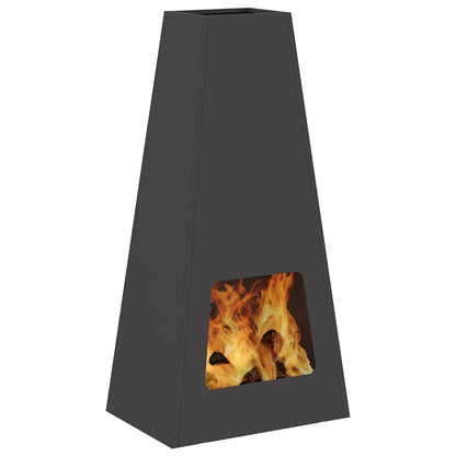 Focolare Nero 50 x 35 x 100 cm Acciaio