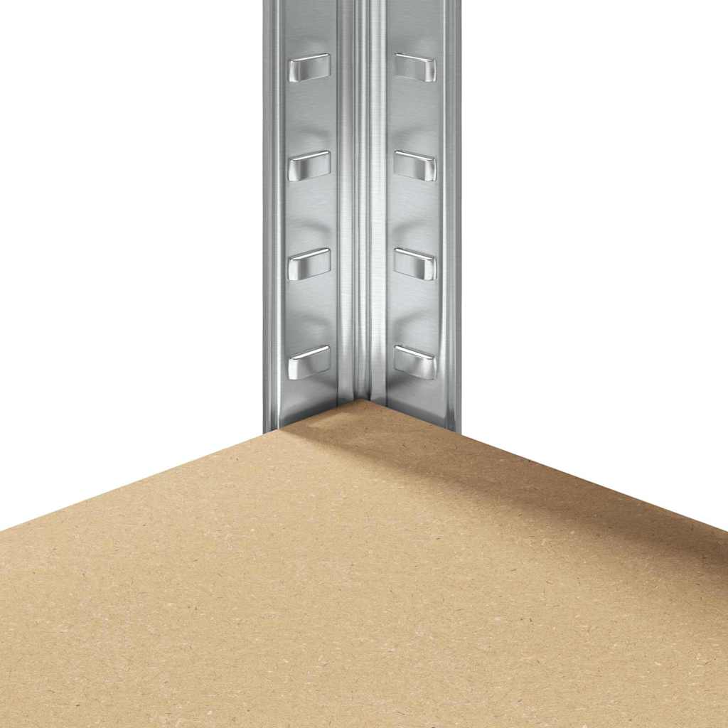 Mensola angolare Argento 90 x 90 x 198 cm Legno multistrato | homemem39