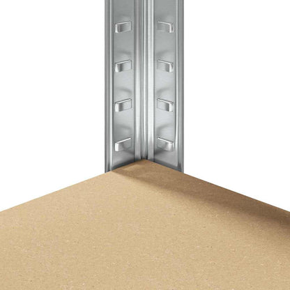 Mensola angolare Argento 90 x 90 x 198 cm Legno multistrato | homemem39
