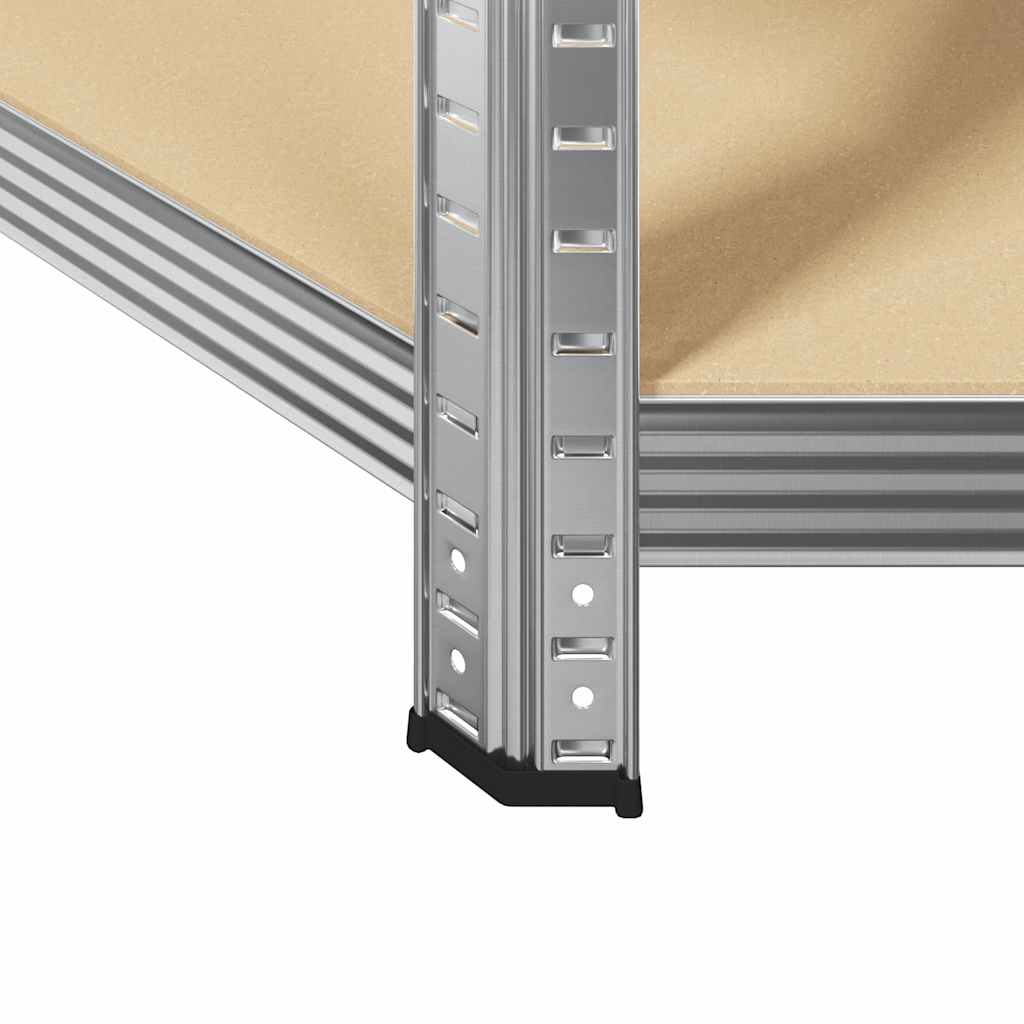 Mensola angolare Argento 90 x 90 x 198 cm Legno multistrato | homemem39