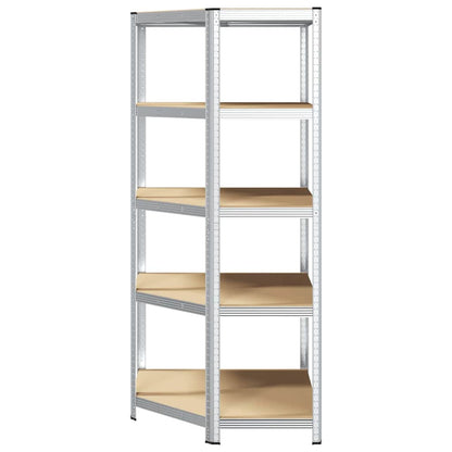 Mensola angolare Argento 90 x 90 x 198 cm Legno multistrato | homemem39