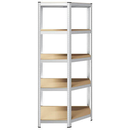 Mensola angolare Argento 90 x 90 x 198 cm Legno multistrato | homemem39