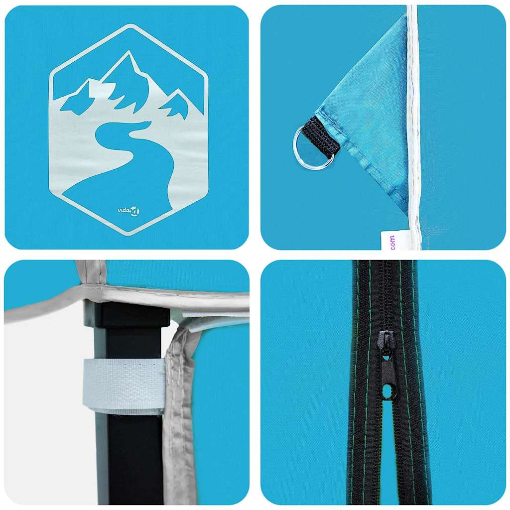 Tenda Gazebo Blu 194 x 194 x 251 cm Tessuto
