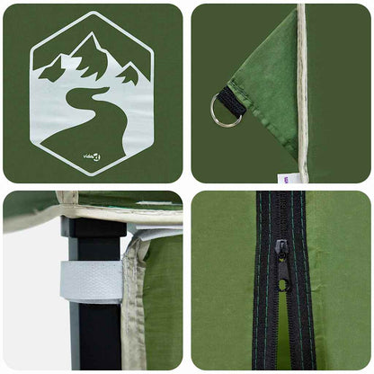 Tenda Gazebo Verde 243 x 243 x 251 cm Tessuto | homemem39