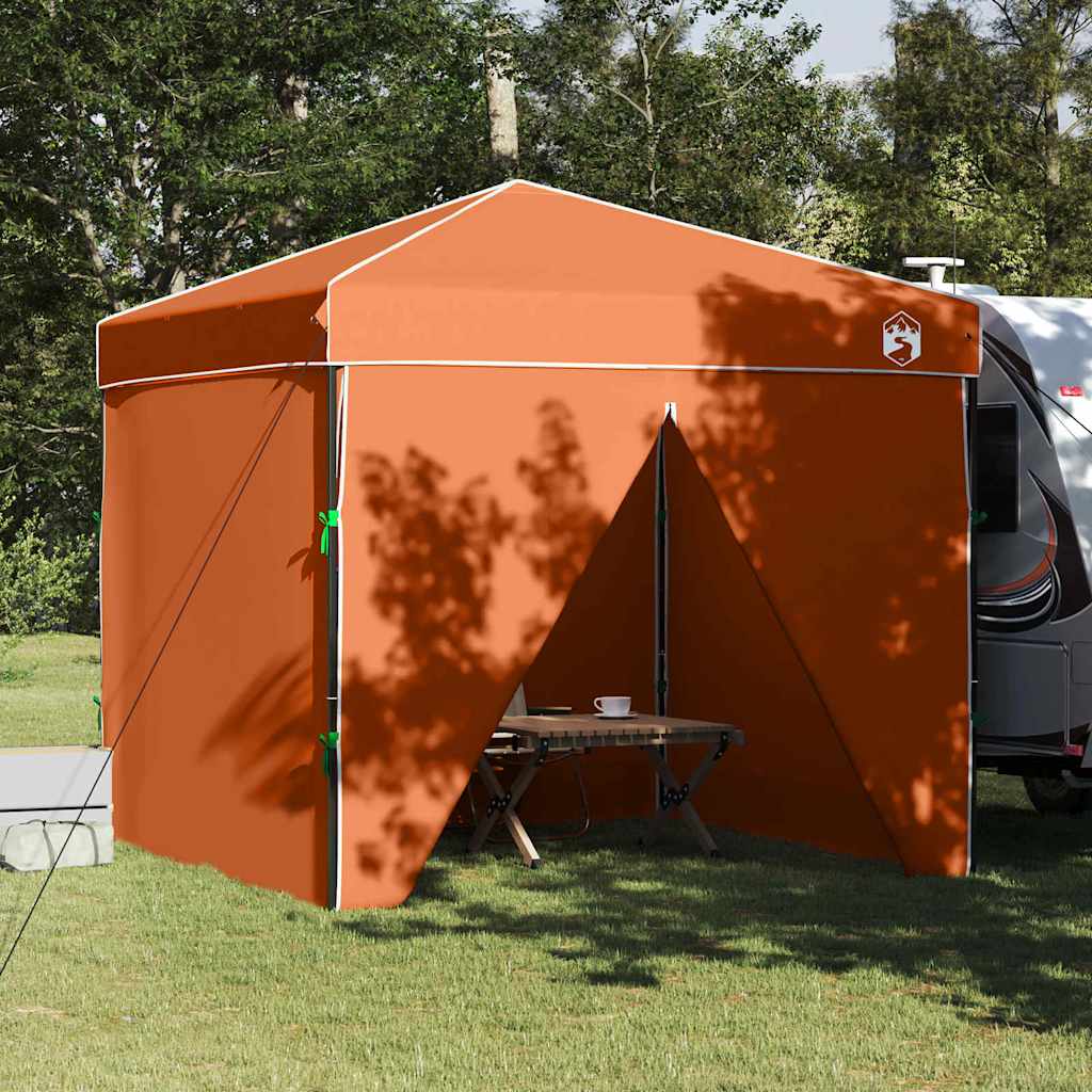 Tenda Gazebo Arancione 243 x 243 x 251 cm Tessuto | homemem39