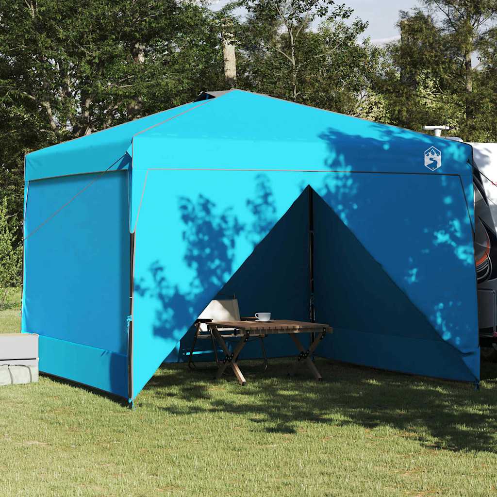 Tenda Gazebo Blu 290 x 290 x 251 cm Tessuto | homemem39