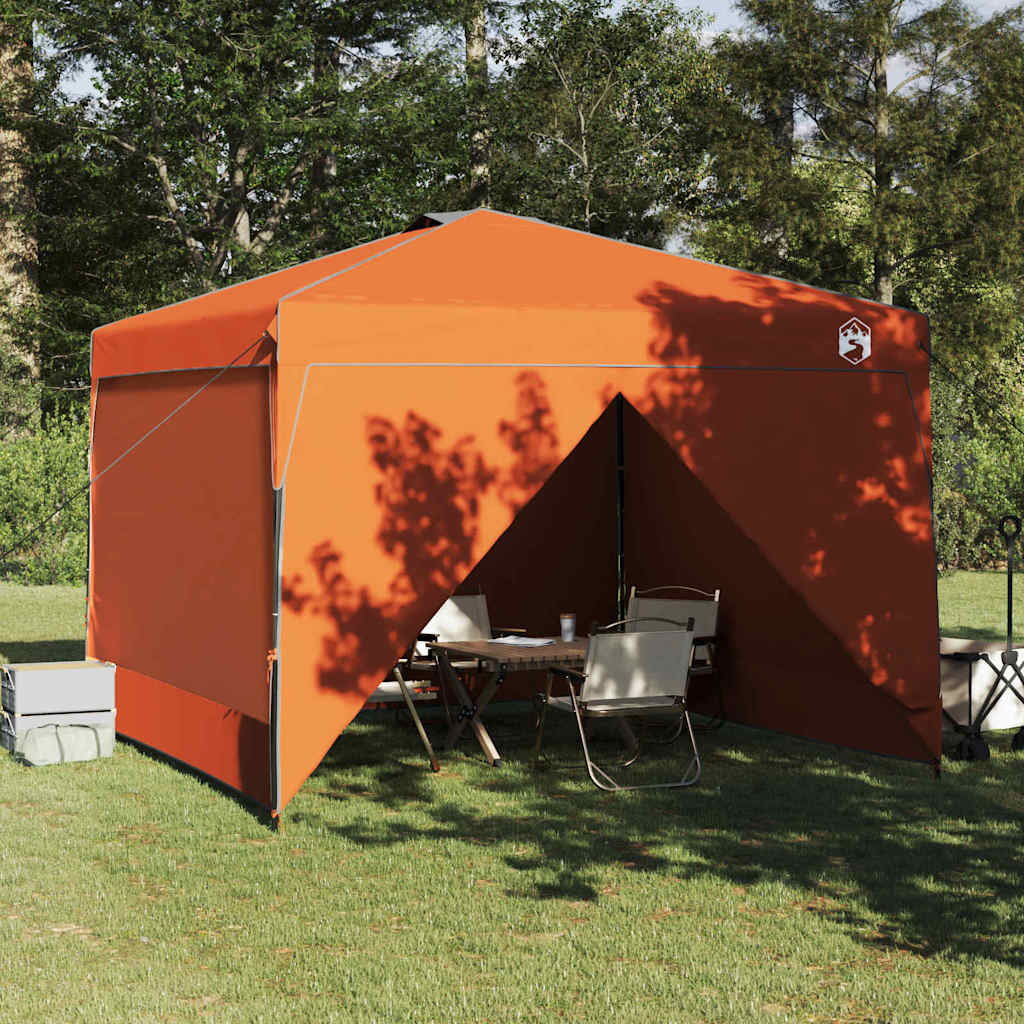 Tenda Gazebo Arancione 290 x 290 x 251 cm Tessuto